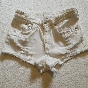 White short shorts